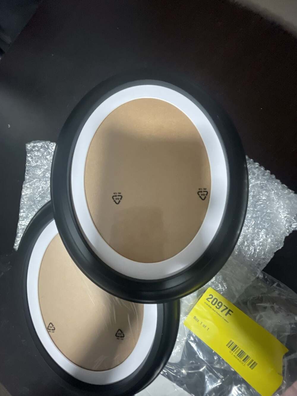 Oval Picture Frames, Black Wall Mounted Decorative Photo Display
